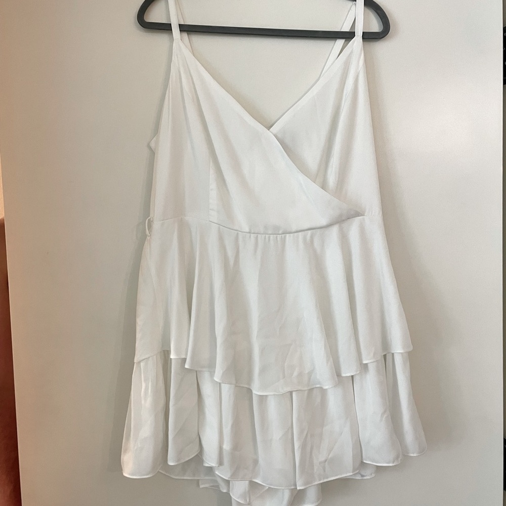City Chic White Romper - Rehearsal Dinner